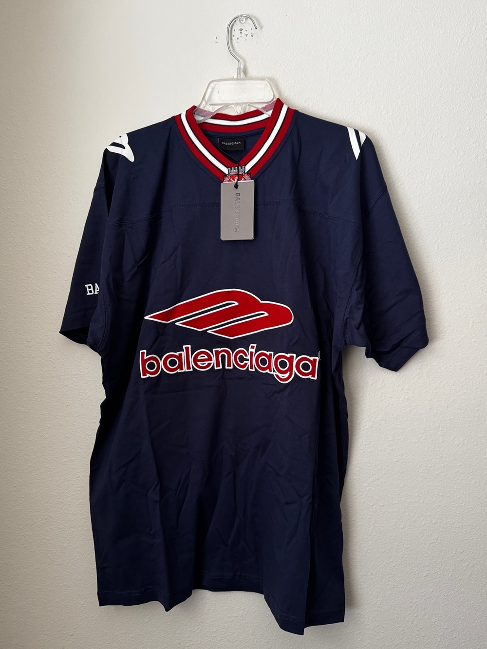 Balenciaga 3B Football Short-Sleeve Jersey Tshirt